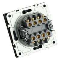 Переключатель перекрестный двухклавишный Эмили (черный уголь) / Stekker RSW10-5111-05