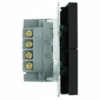 Переключатель перекрестный двухклавишный Эмили (черный уголь) / Stekker RSW10-5111-05