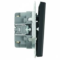 Переключатель перекрестный двухклавишный Эмили (черный уголь) / Stekker RSW10-5111-05