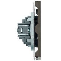 Розетка HDMI Эмили (антрацит) / Stekker RST00-5118-09