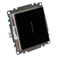 Сенсорный выключатель одноклавишный Катрин (черный) / STEKKER GLS2-7203-05