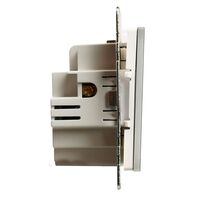 Сенсорный выключатель двухклавишный Катрин (черный) / STEKKER GLS2-7204-05