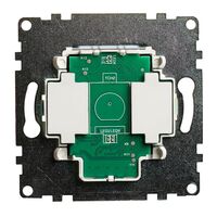 Сенсорный выключатель двухклавишный Катрин (черный) / STEKKER GLS2-7204-05