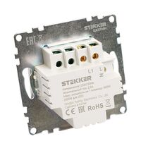 Сенсорный выключатель одноклавишный Катрин (белый) / STEKKER GLS2-7203-01