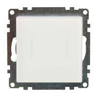 Сенсорный выключатель двухклавишный Катрин (белый) / STEKKER GLS2-7204-01