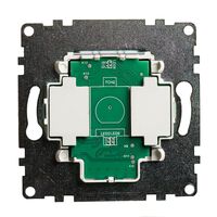 Сенсорный выключатель двухклавишный Катрин (белый) / STEKKER GLS2-7204-01