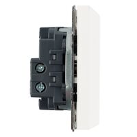 Выключатель одноклавишный самовозвратный Эмили (белый фарфор) / Stekker RSW10-5112-01