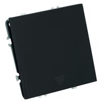 Выключатель одноклавишный самовозвратный Эмили (черный уголь) / Stekker RSW10-5112-05