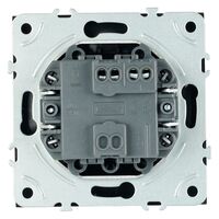 Выключатель одноклавишный самовозвратный Эмили (черный уголь) / Stekker RSW10-5112-05