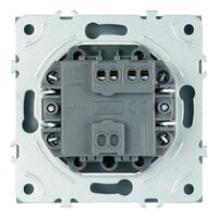 Выключатель одноклавишный самовозвратный Эмили (платиново-серый) / Stekker RSW10-5112-10