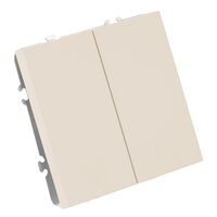 Выключатель двухклавишный самовозвратный Эмили (кашемир) / Stekker RSW10-5113-08