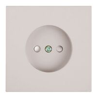 Розетка без заземления с защитными шторками Мия (пудровый жемчуг) / Stekker RST16-3109-08