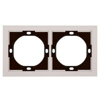 Рамка на 2 поста Мия (пудровый жемчуг) / Stekker PFR00-3002-08