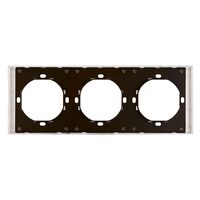 Рамка на 3 поста Мия (пудровый жемчуг) / Stekker PFR00-3003-08