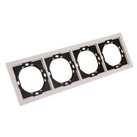 Рамка на 4 поста Мия (пудровый жемчуг) / Stekker PFR00-3004-08