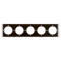 Рамка на 5 постов Мия (пудровый жемчуг) / Stekker PFR00-3005-08