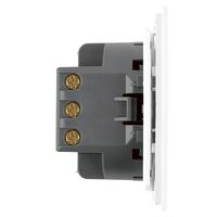 Переключатель перекрестный одноклавишный Мия (белая магнолия) / Stekker RSW10-3110-01