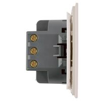 Переключатель перекрестный одноклавишный Мия (пудровый жемчуг) / Stekker RSW10-3110-08