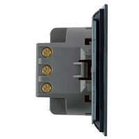 Переключатель перекрестный одноклавишный Мия (черный бархат) / Stekker RSW10-3110-05