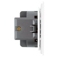 Выключатель одноклавишный самовозвратный Мия (белая магнолия) / Stekker RSW10-3112-01