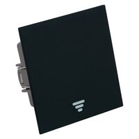 Выключатель одноклавишный самовозвратный Мия (черный бархат) / Stekker RSW10-3112-05