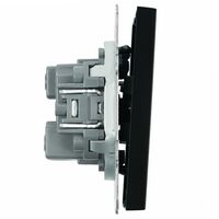 Выключатель трехклавишный Эмили (черный уголь) / Stekker RSW10-5108-05