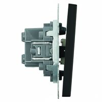 Переключатель перекрестный одноклавишный Эмили (черный уголь) / Stekker RSW10-5110-05