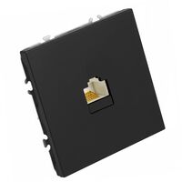 Розетка компьютерная RJ-45 Эмили (черный уголь) / Stekker RST00-5117-05