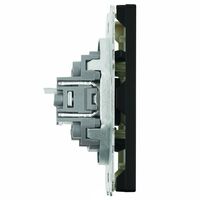 Розетка компьютерная RJ-45 Эмили (черный уголь) / Stekker RST00-5117-05