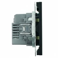 Розетка USB тип A+C Эмили (черный уголь) / Stekker RST10-5115-05