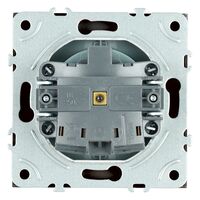 Розетка с заземлением, крышкой и защитными шторками Эмили (черный уголь) / Stekker RST16-5112-05