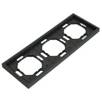 Рамка на 3 поста Эмили (черный уголь) / Stekker PFR00-5003-05