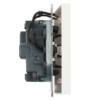 Выключатель одноклавишный с подсветкой Эмили (белый фарфор) / Stekker RSW10-5101-01