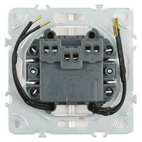 Выключатель двухклавишный с подсветкой Эмили (белый фарфор) / Stekker RSW10-5102-01