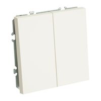 Выключатель двухклавишный Эмили (белый фарфор) / Stekker RSW10-5104-01