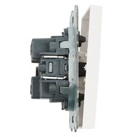 Переключатель одноклавишный Эмили (белый фарфор) / Stekker RSW10-5105-01