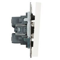 Переключатель двухклавишный Эмили (белый фарфор) / Stekker RSW10-5107-01