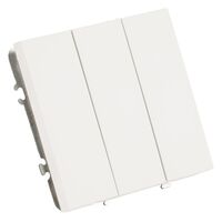 Выключатель трехклавишный Эмили (белый фарфор) / Stekker RSW10-5108-01