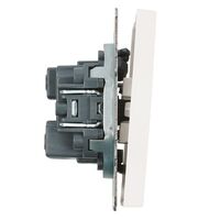 Выключатель трехклавишный Эмили (белый фарфор) / Stekker RSW10-5108-01