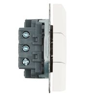 Выключатель трехклавишный Эмили (белый фарфор) / Stekker RSW10-5108-01