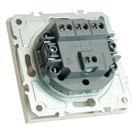 Выключатель трехклавишный Эмили (белый фарфор) / Stekker RSW10-5108-01