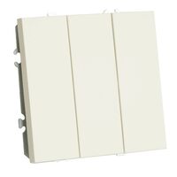 Выключатель трехклавишный Эмили (белый фарфор) / Stekker RSW10-5108-01