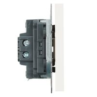 Переключатель перекрестный одноклавишный Эмили (белый фарфор) / Stekker RSW10-5110-01