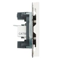 Розетка TV + RJ-45 Эмили (белый фарфор) / Stekker RST00-5106-01