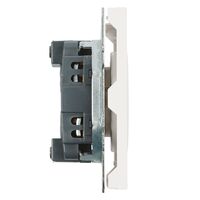 Розетка без заземления с защитными шторками Эмили (белый фарфор) / Stekker RST16-5109-01