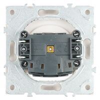 Розетка без заземления с защитными шторками Эмили (белый фарфор) / Stekker RST16-5109-01