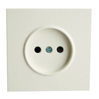 Розетка без заземления с защитными шторками Эмили (белый фарфор) / Stekker RST16-5109-01