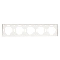 Рамка на 5 постов Эмили (белый фарфор) / Stekker PFR00-5005-01