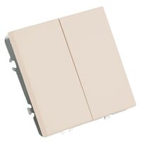 Выключатель двухклавишный Эмили (кашемир) / Stekker RSW10-5104-08