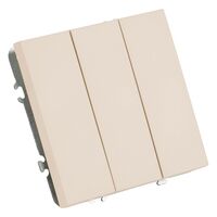 Выключатель трехклавишный Эмили (кашемир) / Stekker RSW10-5108-08